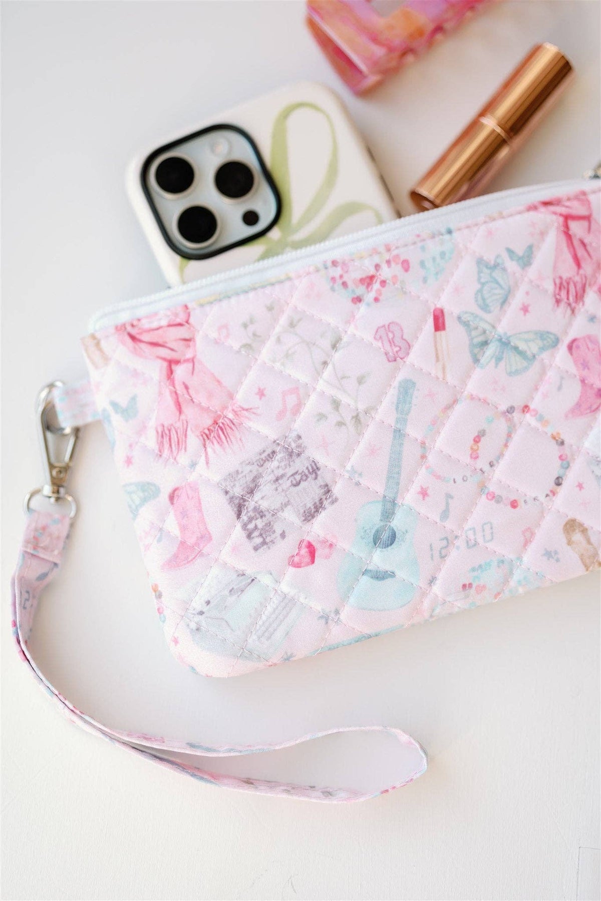 Eras Quilted Wristlet | Chic Fan Art Clutch Bag - Spinsterly Co