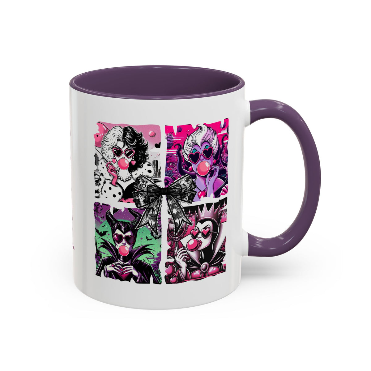 Villainess Comic Portrait Panel Accent Coffee Mug | Villain Era Bookish Gift - Spinsterly Co