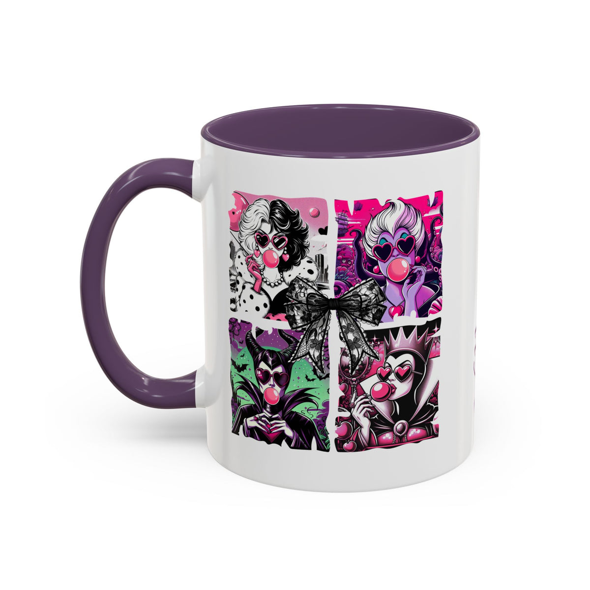 Villainess Comic Portrait Panel Accent Coffee Mug | Villain Era Bookish Gift - Spinsterly Co