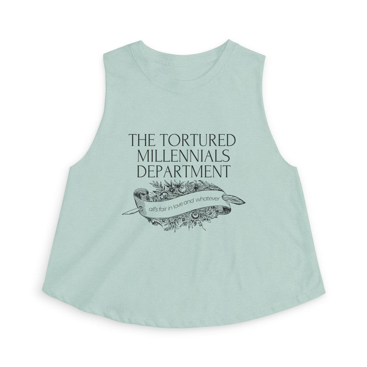 The Tortured Millennials Department Crop Top - Spinsterly Co
