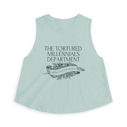 The Tortured Millennials Department Crop Top - Spinsterly Co