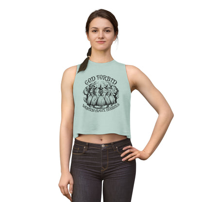 God Forbid Women Have Hobbies Crop Top - Spinsterly Co