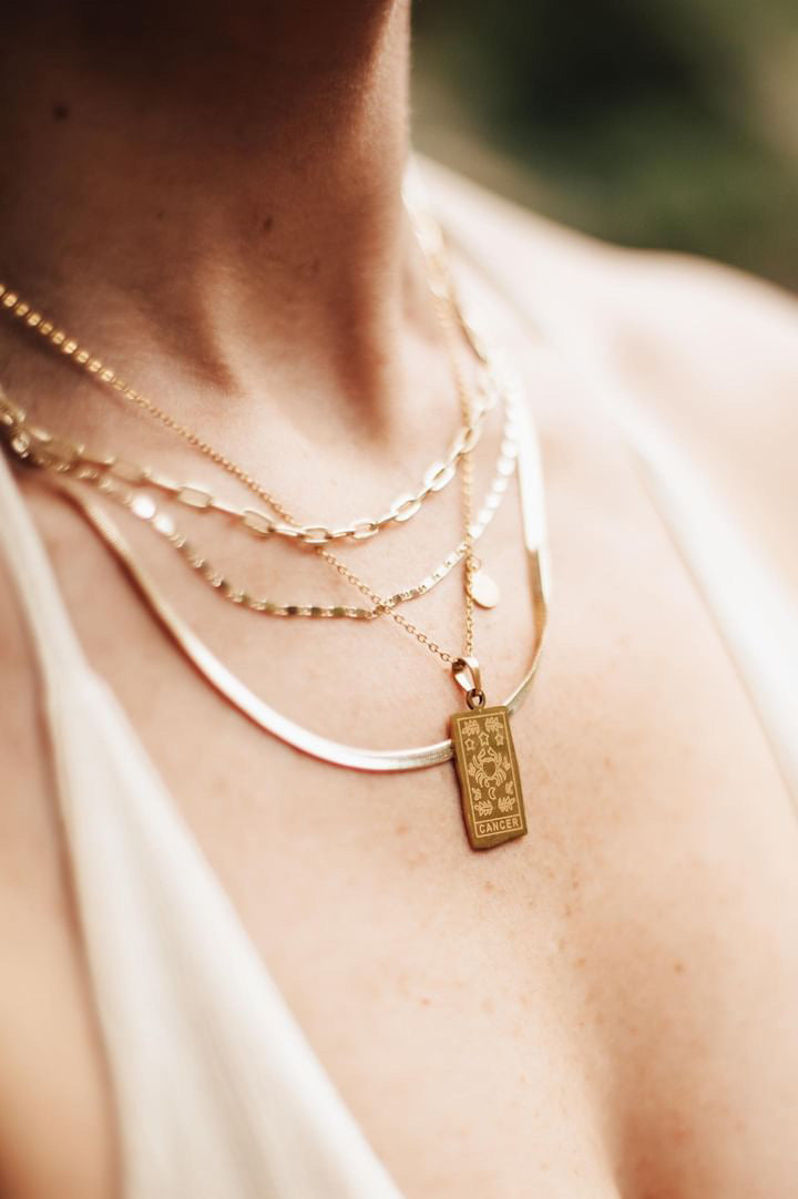 Zodiac Pendant Necklace | Double-Sided Constellation Jewelry Gift - Spinsterly Co