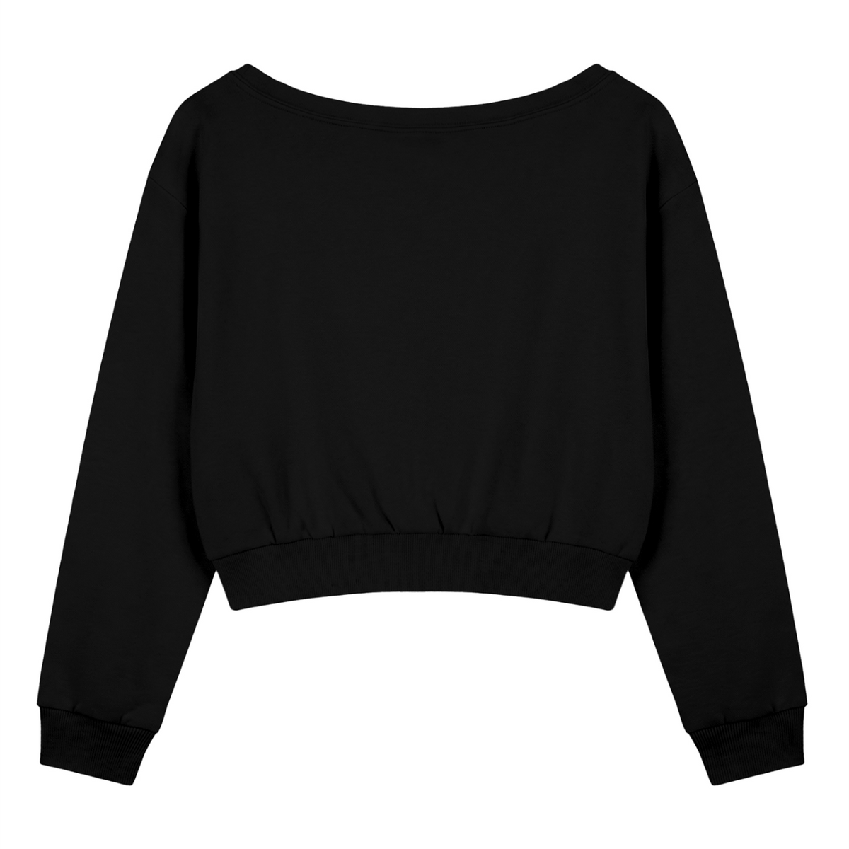 My Dick's Bigger Off-Shoulder Crop Sweatshirt | Feminist Statement Top - Spinsterly Co