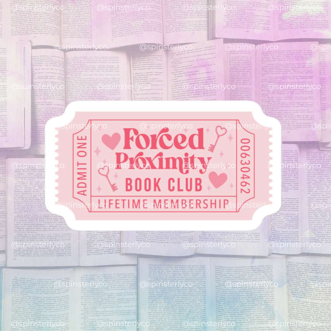 Romance Book Trope Stickers | Lifetime Member Book Club Ticket Sticker Pack - Spinsterly Co