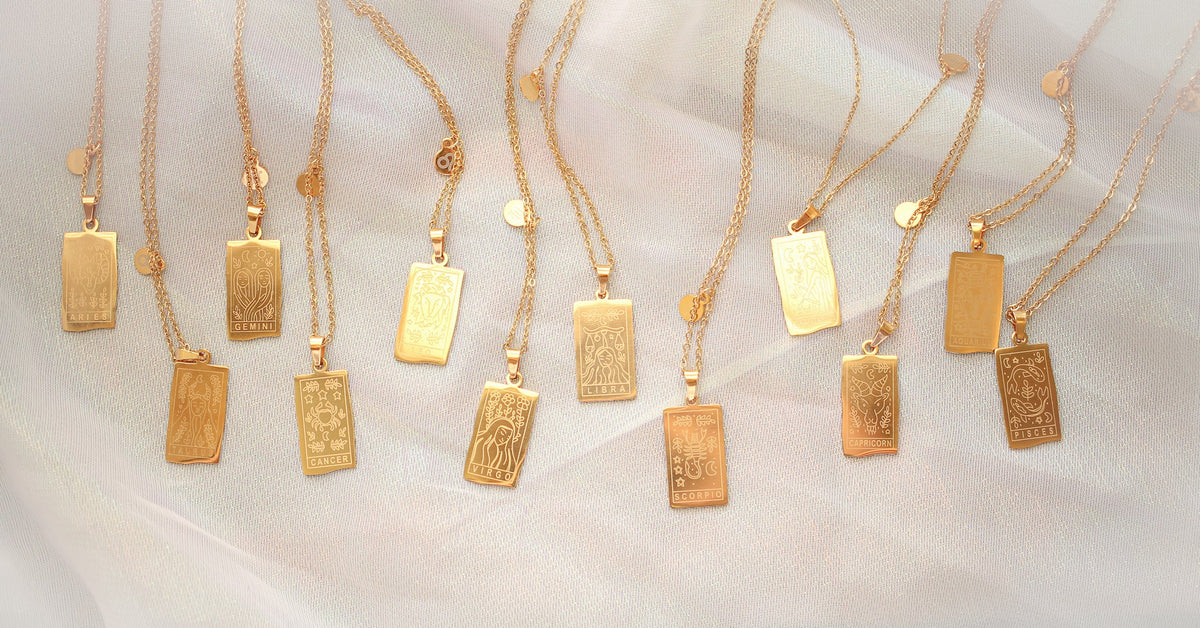 Zodiac Pendant Necklace | Double-Sided Constellation Jewelry Gift - Spinsterly Co