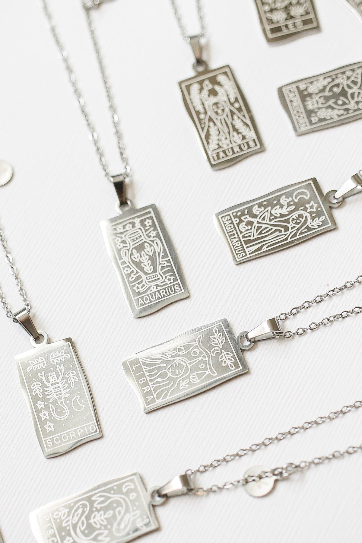 Zodiac Pendant Necklace | Double-Sided Constellation Jewelry Gift - Spinsterly Co