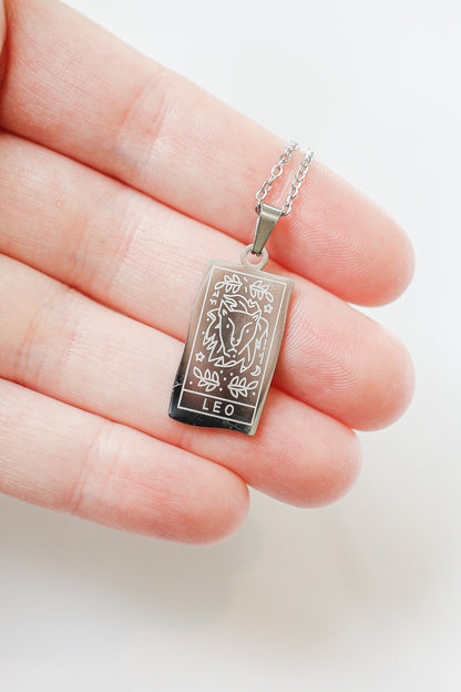 Zodiac Pendant Necklace | Double-Sided Constellation Jewelry Gift - Spinsterly Co