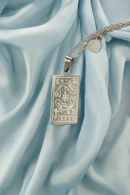 Zodiac Pendant Necklace | Double-Sided Constellation Jewelry Gift - Spinsterly Co