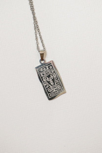 Zodiac Pendant Necklace | Double-Sided Constellation Jewelry Gift - Spinsterly Co