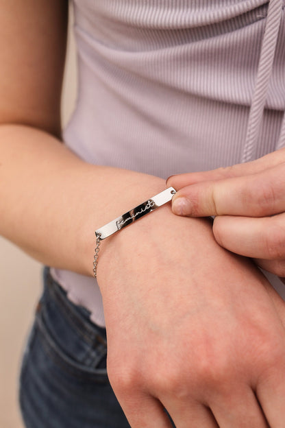 Feminist Engraved Bar Bracelet | Empowerment Jewelry Gift for Her - Spinsterly Co
