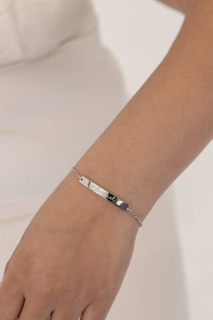 Feminist Engraved Bar Bracelet | Empowerment Jewelry Gift for Her - Spinsterly Co
