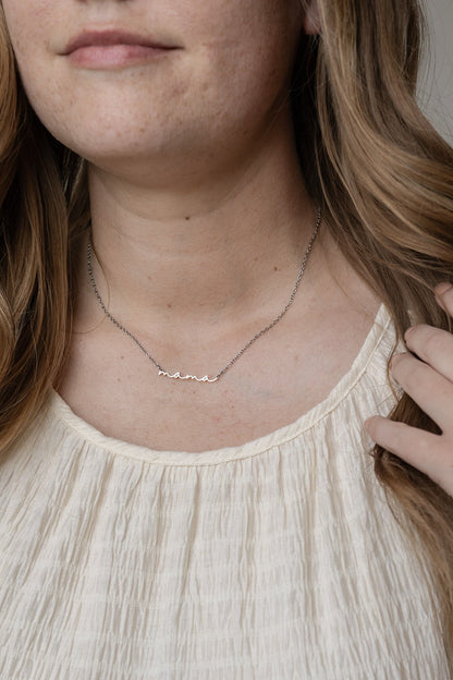 Mama Necklace | Cursive Name Jewelry Gift for Mom - Spinsterly Co