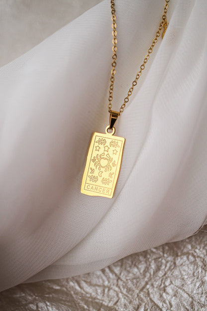 Zodiac Pendant Necklace | Double-Sided Constellation Jewelry Gift - Spinsterly Co