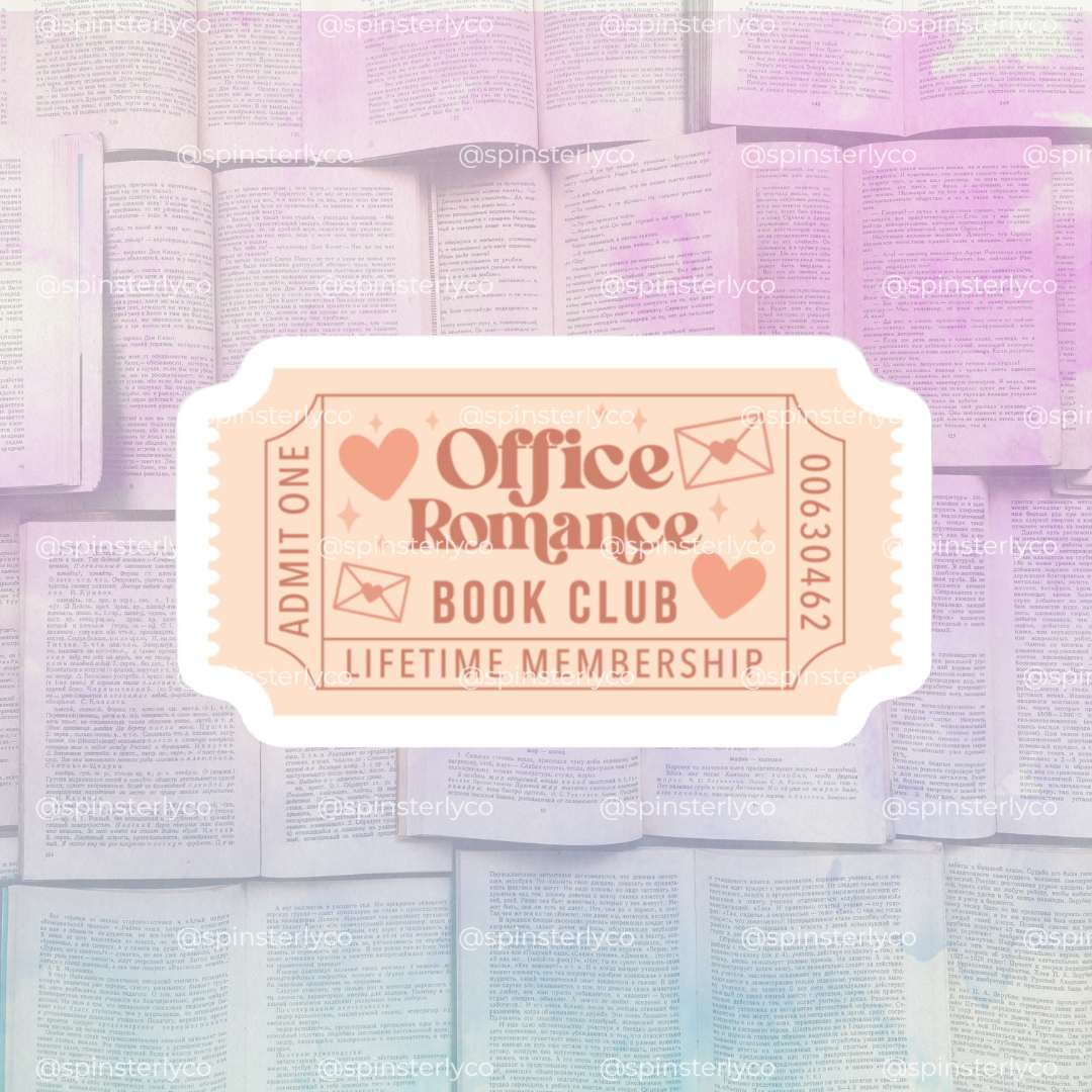 Romance Book Trope Stickers | Lifetime Member Book Club Ticket Sticker Pack - Spinsterly Co