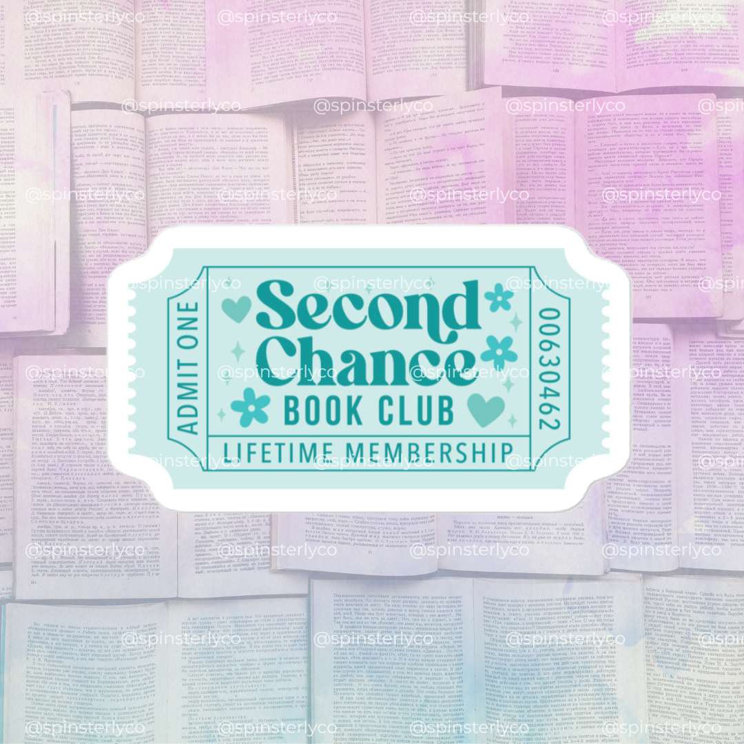 Romance Book Trope Stickers | Lifetime Member Book Club Ticket Sticker Pack - Spinsterly Co