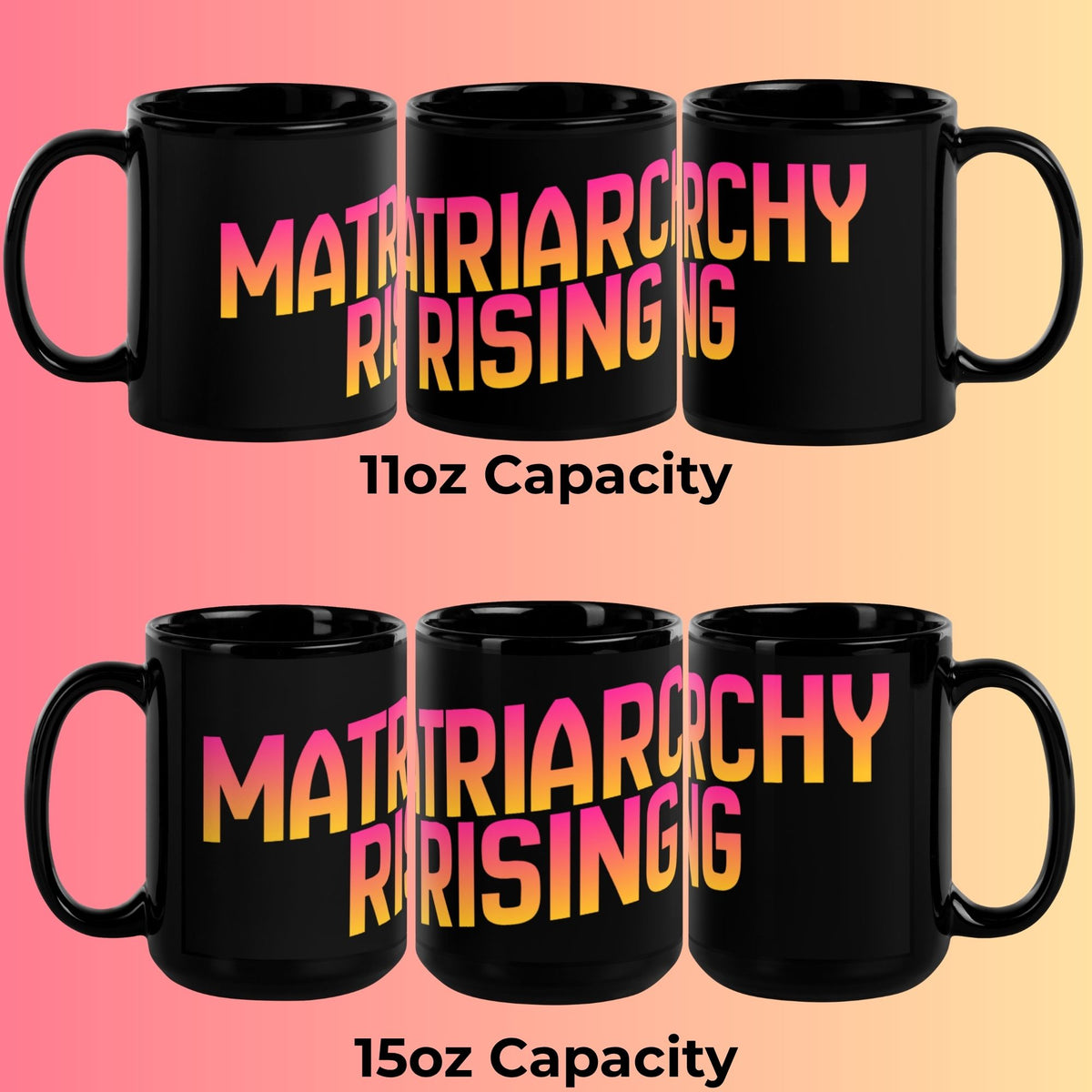 Matriarchy Rising | Sunrise Feminist Statement Mug - Spinsterly Co