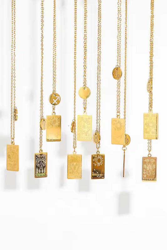 Zodiac Pendant Necklace | Double-Sided Constellation Jewelry Gift - Spinsterly Co