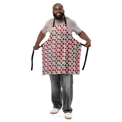 Pink Disco Strawberry Fields Apron | Baking & Grilling Kitchen Accessory - Spinsterly Co