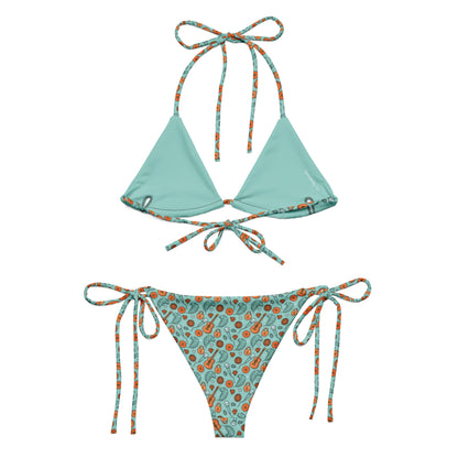Showgirl Era String Bikini | All-Over Print Recycled Swimwear - Spinsterly Co
