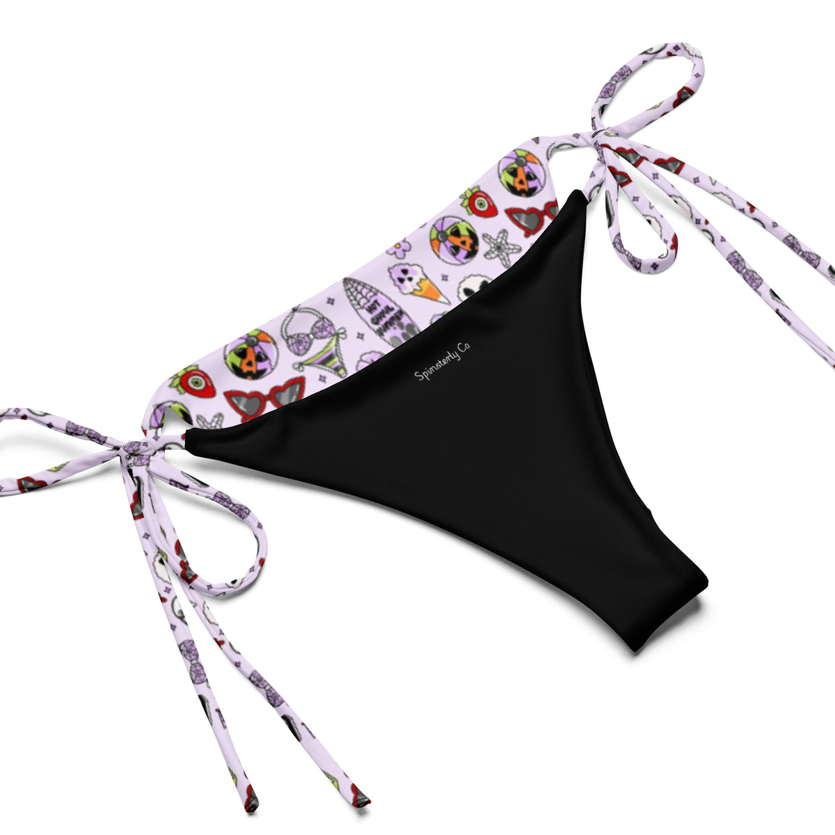 Summerween String Bikini — All-Over Print Recycled Swimwear - Spinsterly Co