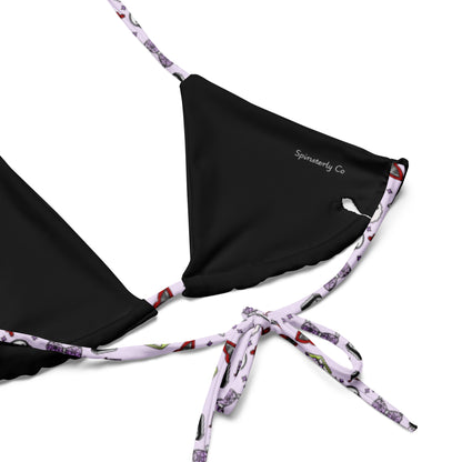 Summerween String Bikini — All-Over Print Recycled Swimwear - Spinsterly Co