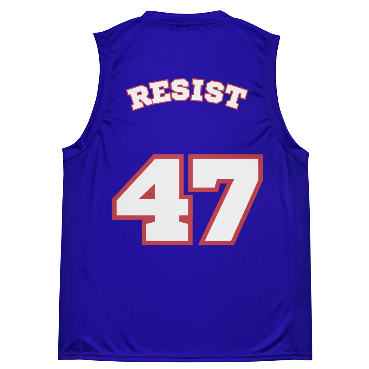 Resist 47 Basketball Jersey | Political Activist Recycled Unisex Jersey - Spinsterly Co