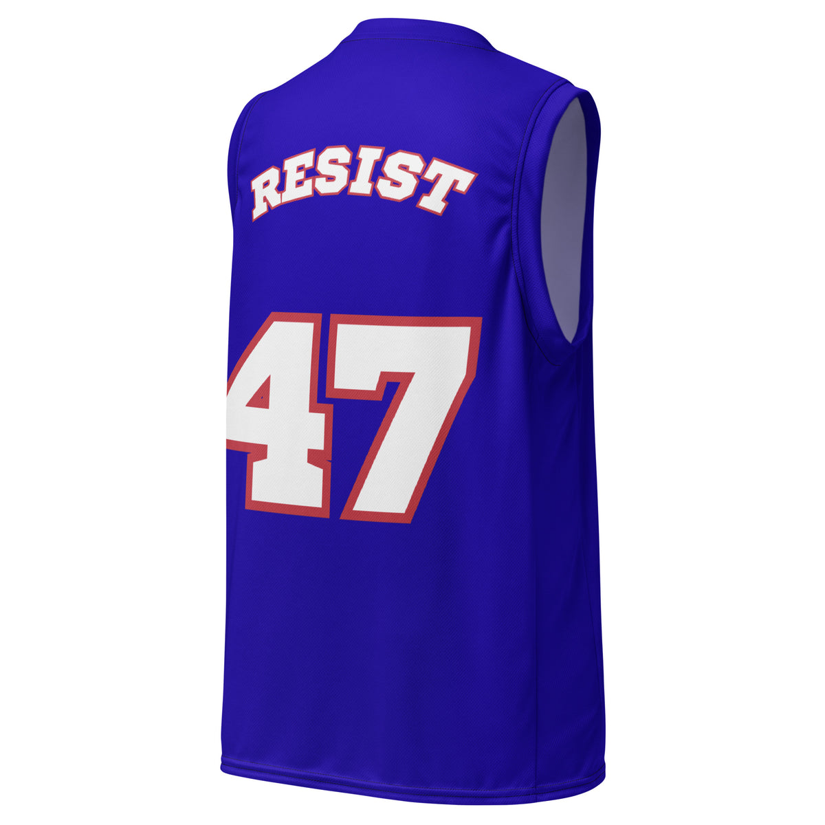 Resist 47 Basketball Jersey | Political Activist Recycled Unisex Jersey - Spinsterly Co