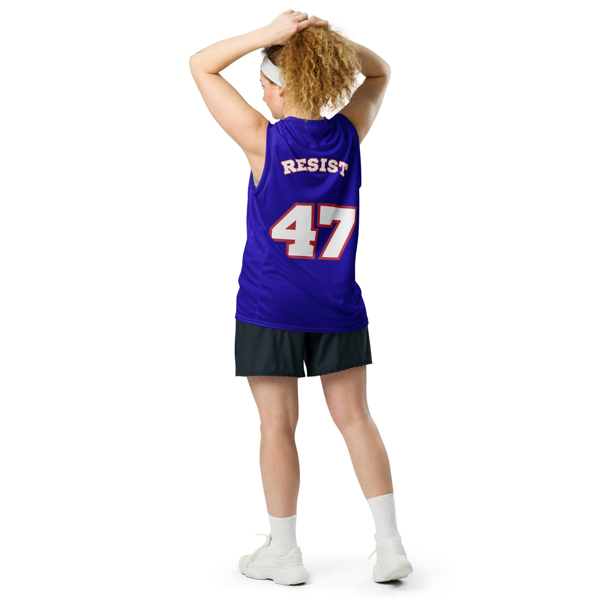 Resist 47 Basketball Jersey | Political Activist Recycled Unisex Jersey - Spinsterly Co