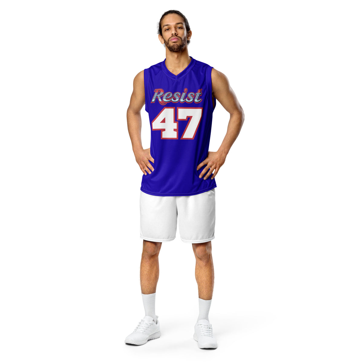 Resist 47 Basketball Jersey | Political Activist Recycled Unisex Jersey - Spinsterly Co