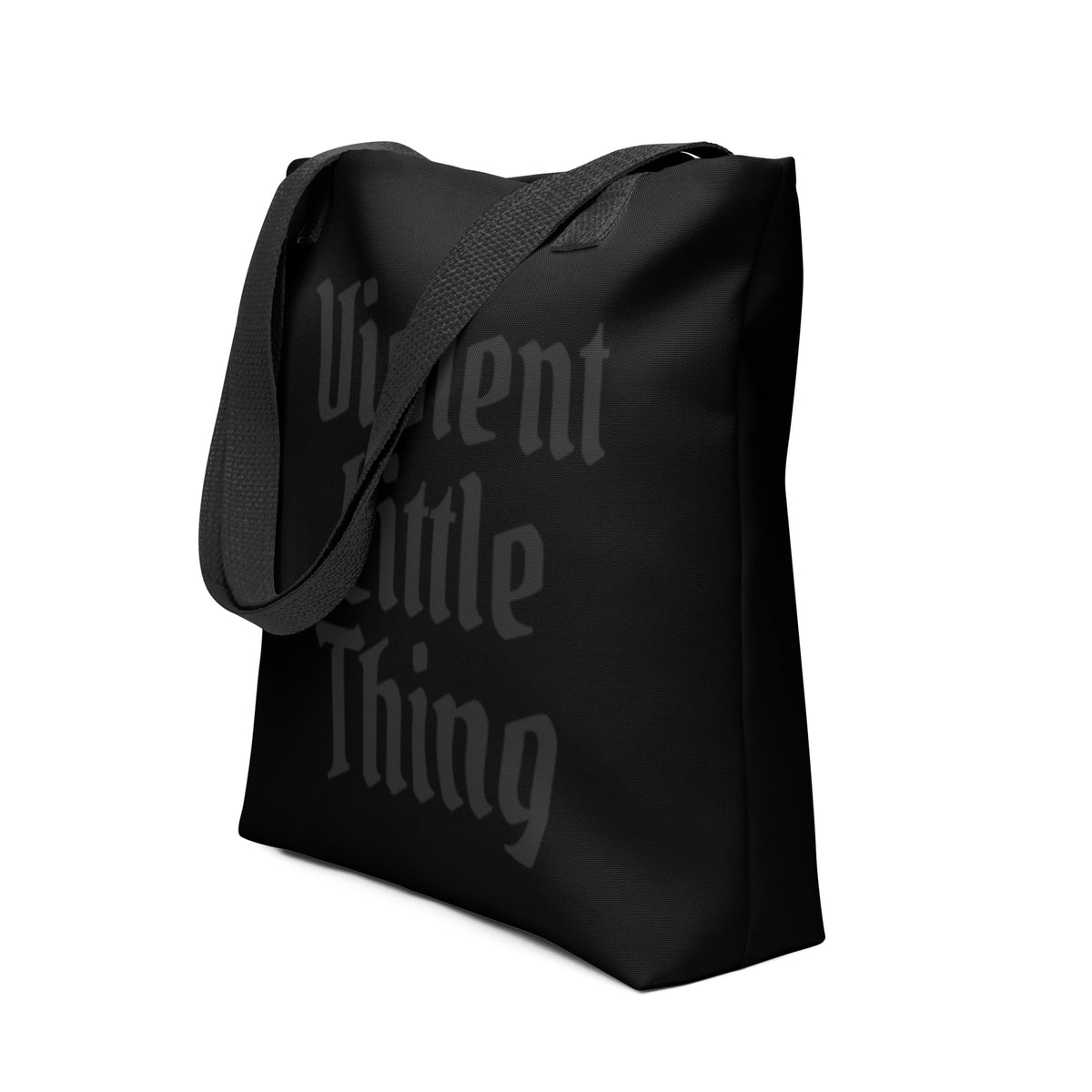 Violent Little Thing Tote Bag | Gothic Blackletter Romantasy Tote - Spinsterly Co