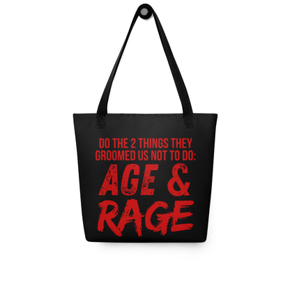 Age & Rage Feminist Tote Bag | Empowerment Statement Tote - Spinsterly Co
