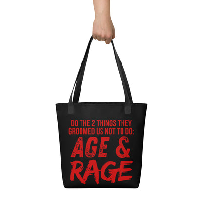 Age & Rage Feminist Tote Bag | Empowerment Statement Tote - Spinsterly Co