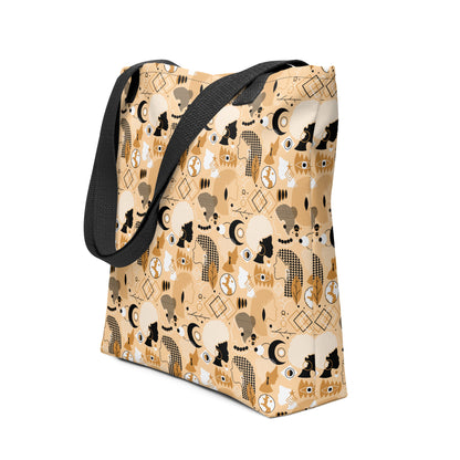 Black Women Mystic Collage Tote Bag | Afrofuturist All-Over Print Tote - Spinsterly Co