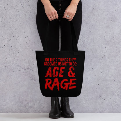 Age & Rage Feminist Tote Bag | Empowerment Statement Tote - Spinsterly Co