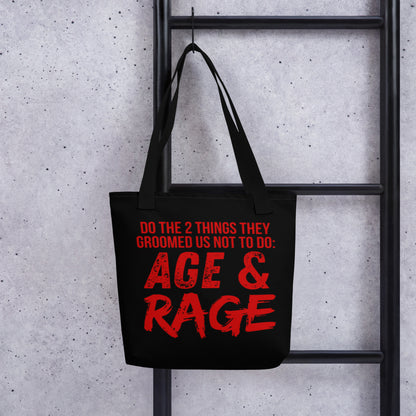 Age & Rage Feminist Tote Bag | Empowerment Statement Tote - Spinsterly Co