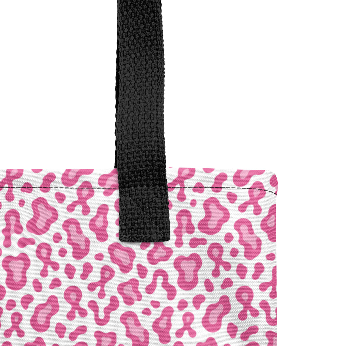 Pink Leopard Print Tote Bag | Breast Cancer Awareness Month - Spinsterly Co