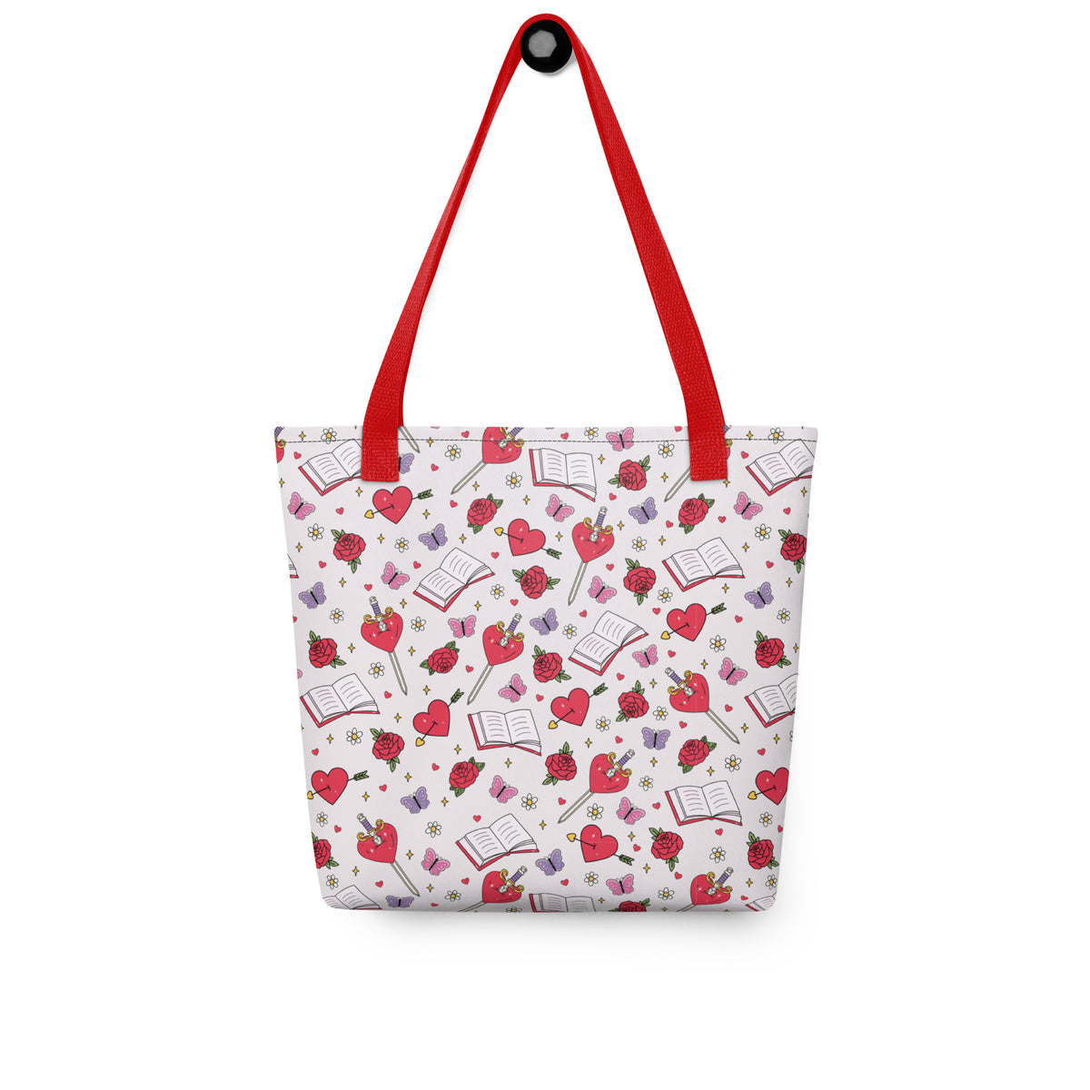 Romantasy Tote Bag | Bookish All-Over Print Bag - Spinsterly Co