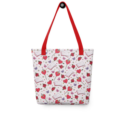 Romantasy Tote Bag | Bookish All-Over Print Bag - Spinsterly Co