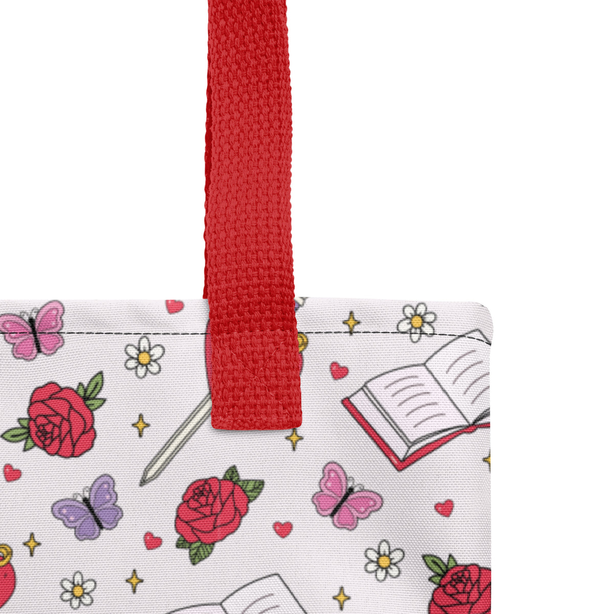 Romantasy Tote Bag | Bookish All-Over Print Bag - Spinsterly Co
