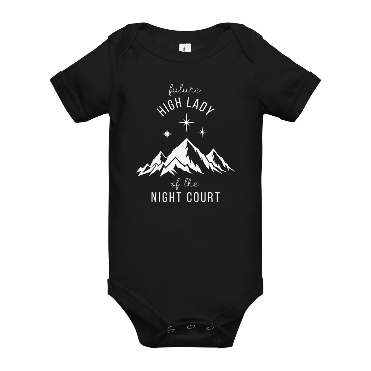Future High Lady of the Night Court Baby Onesie — Romantasy Bookish Infant Gift - Spinsterly Co