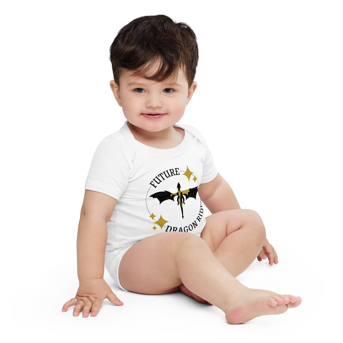 Future Dragon Rider Baby Onesie | Fantasy Bookish Infant Bodysuit | Spinsterly Co - Spinsterly Co