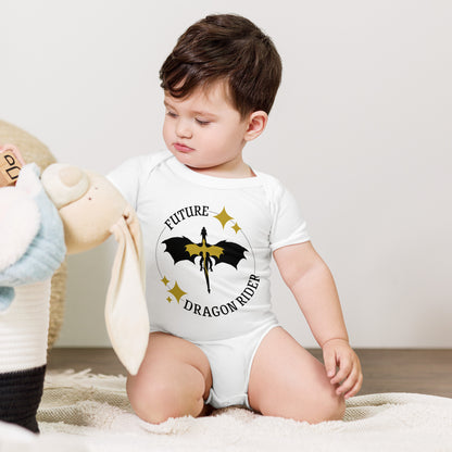 Future Dragon Rider Baby Onesie | Fantasy Bookish Infant Bodysuit | Spinsterly Co - Spinsterly Co