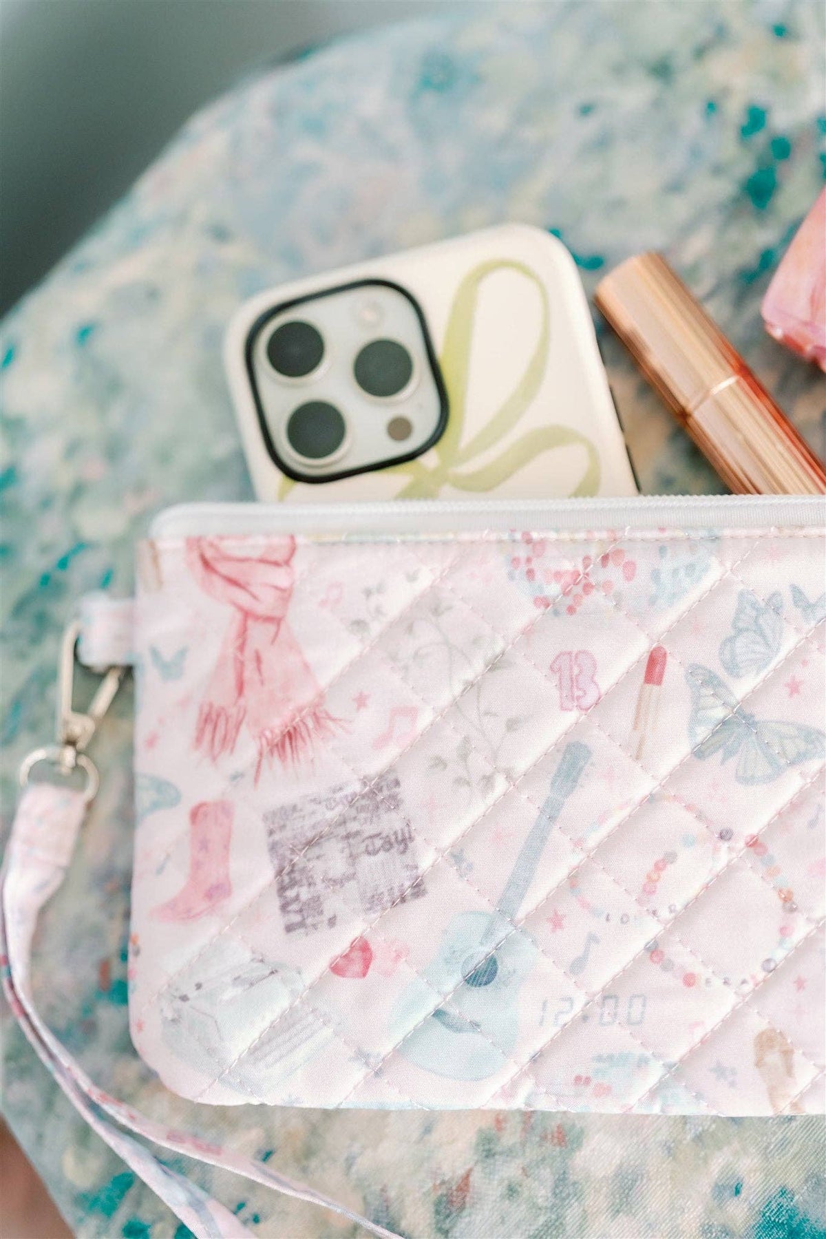 Eras Quilted Wristlet | Chic Fan Art Clutch Bag - Spinsterly Co