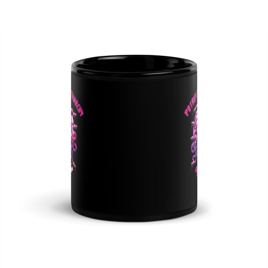 Petrify the Patriarchy Hot Pink Medusa Black Glossy Mug | Feminist Witchy Gift - Spinsterly Co