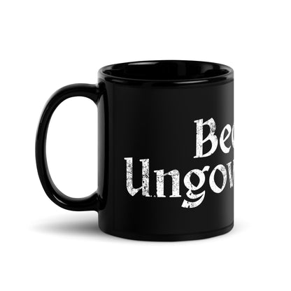 Become Ungovernable Distressed Gothic Black Glossy Mug | Feminist Activist Gift - Spinsterly Co