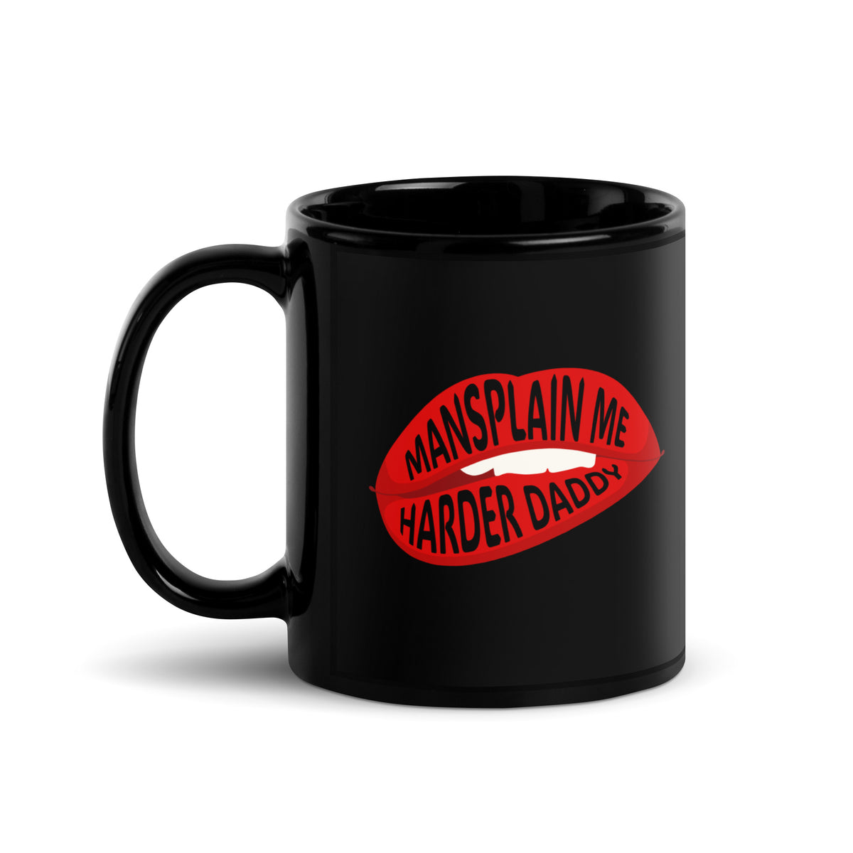 Mansplain Me Harder Daddy — Lip Bite Statement Mug | Sexy and Funny Feminist Gift - Spinsterly Co