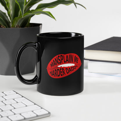 Mansplain Me Harder Daddy — Lip Bite Statement Mug | Sexy and Funny Feminist Gift - Spinsterly Co