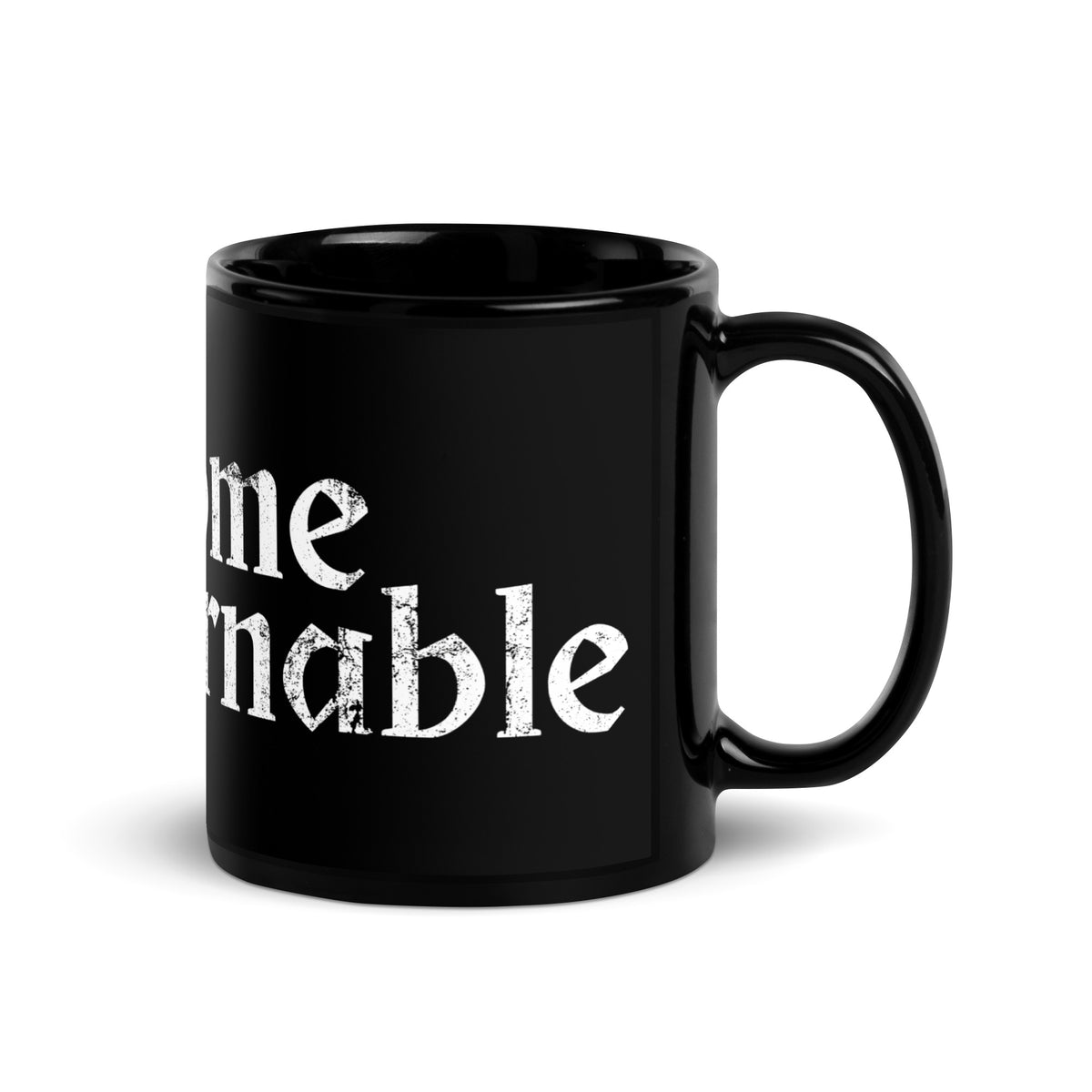 Become Ungovernable Distressed Gothic Black Glossy Mug | Feminist Activist Gift - Spinsterly Co