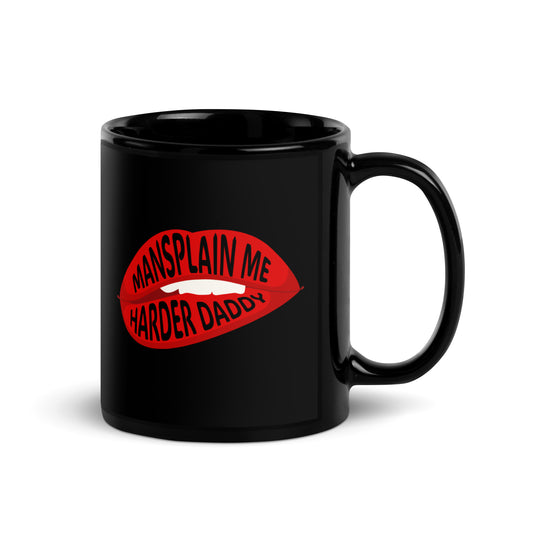 Mansplain Me Harder Daddy — Lip Bite Statement Mug | Sexy and Funny Feminist Gift - Spinsterly Co